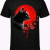 Black Cat & Red Moon Silhouette Tee