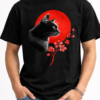 Black Cat & Red Moon Silhouette Tee 2