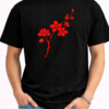 Falling Sakura Branch Minimal Tee 2