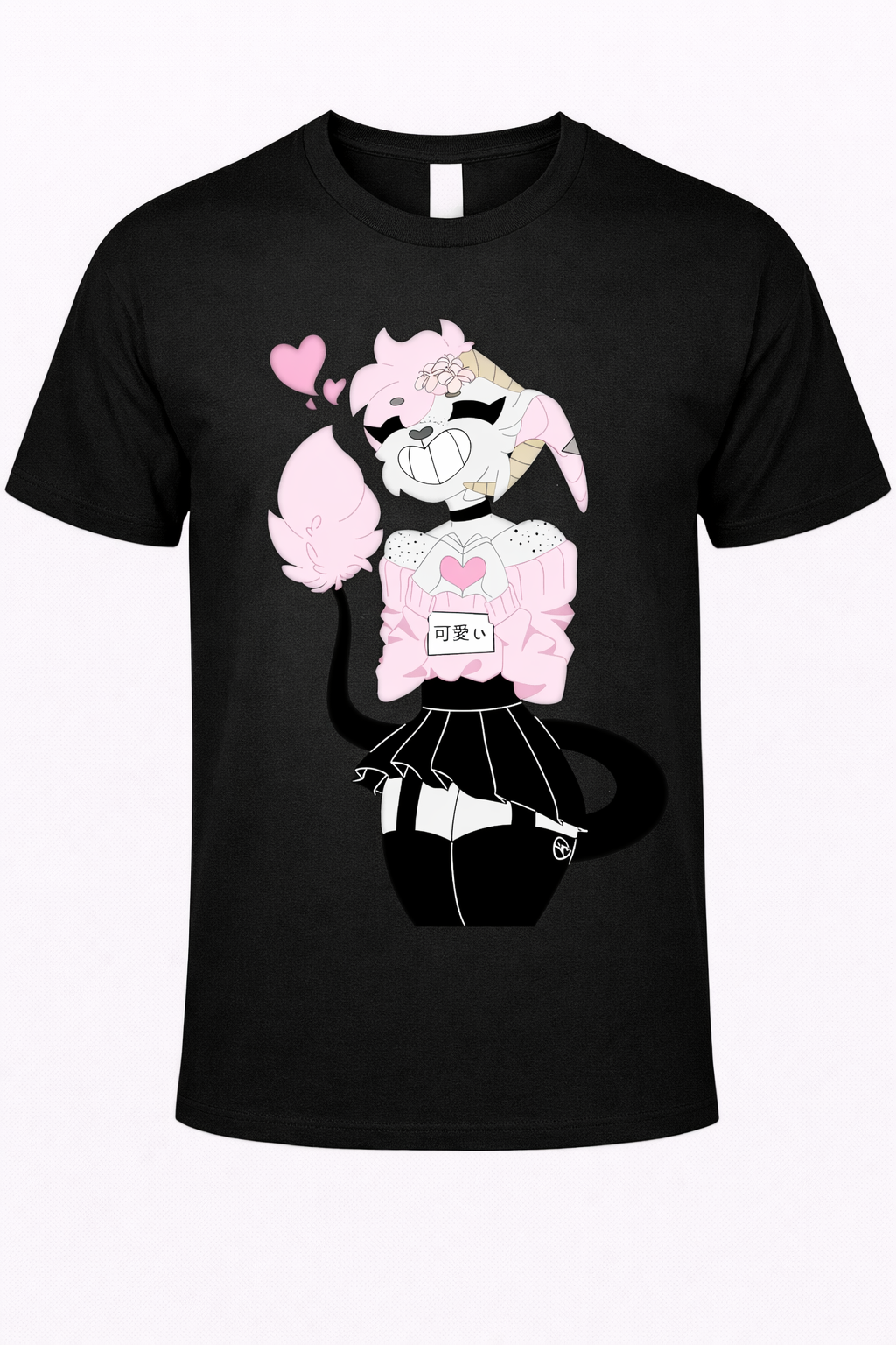 Kawaii Goth Kitty Graphic Tee